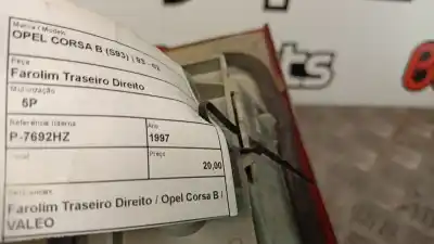 Автозапчасти б/у правый задний фонарь за opel corsa b (s93) 1.5 td (f08. f68. m68) ссылки oem iam   