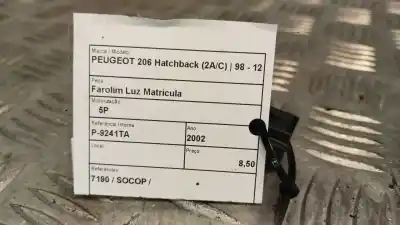 Автозапчасти б/у регистрация пилот за peugeot 206 hatchback (2a/c) 1.4 i ссылки oem iam 7190  