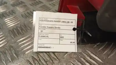 Second-hand car spare part right tailgate light for mazda 6 hatchback (gg) 2.0 di (gg14) oem iam references 3b5945096ae  