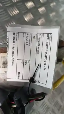 Pezzo di ricambio per auto di seconda mano piantone dello sterzo per opel corsa d (s07) 1.3 cdti (l08 l68) riferimenti oem iam 26117867  