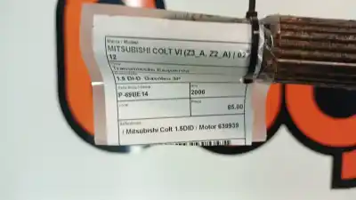 Tweedehands auto-onderdeel transmissie links voor voor mitsubishi colt vi (z3_a, z2_a) 1.5 di-d (z39a) oem iam-referenties   