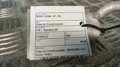 Second-hand car spare part air conditioning pipes for bmw 3 (e46) 316 i oem iam references   