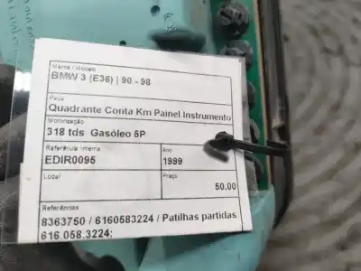 Peça sobressalente para automóvel em segunda mão quadrante por bmw 3 (e36) 318 tds referências oem iam 8363750  