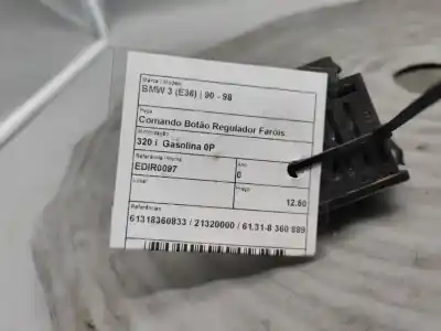Pezzo di ricambio per auto di seconda mano interruttore regolatore altezza fari per bmw 3 (e36) 320 i riferimenti oem iam 61318360833  