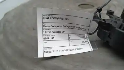 Peça sobressalente para automóvel em segunda mão motor de sofagem por seat leon (5f1) 1.6 tdi referências oem iam 5q0907511k  