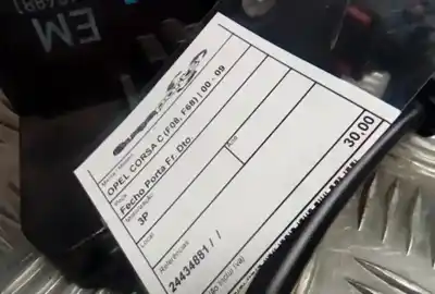 Автозапчасти б/у замок передней правой двери за opel corsa c (x01) 1.7 di (f08 f68) ссылки oem iam 24434881  