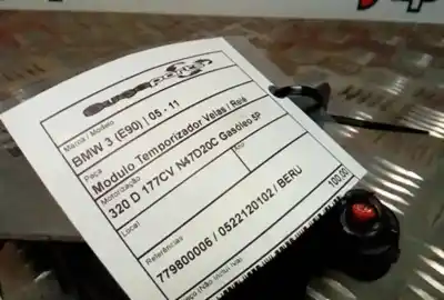Peça sobressalente para automóvel em segunda mão caixa de pré-aquecimento por bmw 3 (e90) 320 d referências oem iam 779800006  