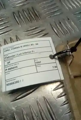 Piesă de schimb auto la mâna a doua lumina interioara pentru opel corsa b (s93) 1.7 d (f08 f68 m68) referințe oem iam 90566390  