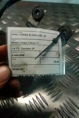 Автозапчасти б/у мотор заднего стеклоочистителя за opel corsa b (s93) 1.5 td (f08. f68. m68) ссылки oem iam 90386268  