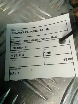 Peça sobressalente para automóvel em segunda mão caixa de pré-aquecimento por renault express 1.9d referências oem iam   