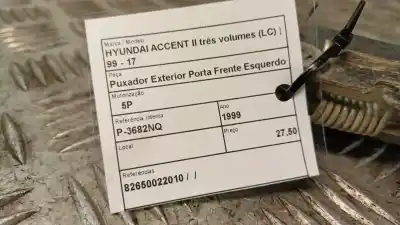 Автозапчасти б/у левая передняя наружная ручка за opel corsa c (x01) 1.7 dti (f08 f68) ссылки oem iam 82650022010  