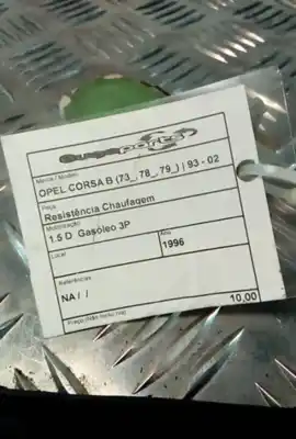Pezzo di ricambio per auto di seconda mano resistenza al riscaldamento per opel corsa b (s93) 1.5 td (f08. f68. m68) riferimenti oem iam   