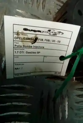 Piesă de schimb auto la mâna a doua fulie pompa injector pentru opel corsa c (x01) 1.7 dti (f08 f68) referințe oem iam   