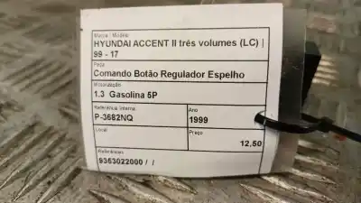 Second-hand car spare part rearview side mirror switch for opel corsa c (x01) 1.7 dti (f08 f68) oem iam references 9353022000  