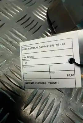 Pezzo di ricambio per auto di seconda mano anello airbag per opel astra g combi (t98) 1.2 16v (f35) riferimenti oem iam 24436920  