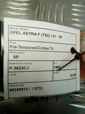 Автозапчасти б/у натяжитель задней центральной подушки безопасности за citroen ax (za-_) 10 ссылки oem iam 90359912  