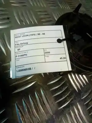 Peça sobressalente para automóvel em segunda mão fita do airbag por seat leon (1m1) 1.4 16v referências oem iam 1j0959653b  