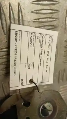 Peça sobressalente para automóvel em segunda mão pré-tensor de airbag central traseiro por citroen c1 (pm_, pn_) 1.0 referências oem iam 6802081  