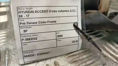 Peça sobressalente para automóvel em segunda mão pré-tensor de airbag central dianteiro por opel corsa c (x01) 1.7 dti (f08 f68) referências oem iam 044029  