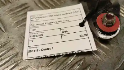 Peça sobressalente para automóvel em segunda mão chicote / encaixe cinto segurança traseiro central por opel corsa c (x01) 1.7 dti (f08 f68) referências oem iam 890118  