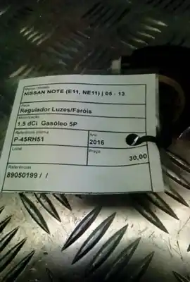 Second-hand car spare part headlight adjustment motor for nissan note (e11, ne11) 1.5 dci oem iam references 89050199  