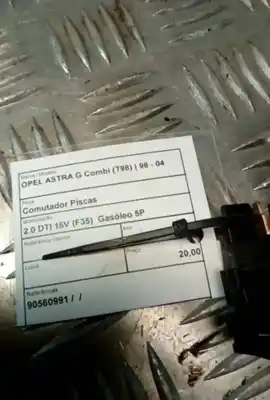 Pezzo di ricambio per auto di seconda mano controllo intermittente per opel astra g combi (t98) 2.0 dti 16v (f35) riferimenti oem iam 90560991  