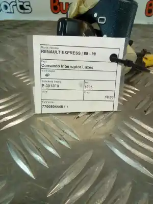 Peça sobressalente para automóvel em segunda mão comutador de luzes por renault express 1.6d referências oem iam 7700804448  