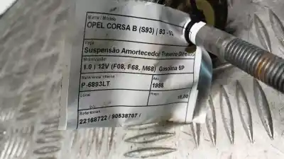 Автозапчастина б/у правий задній амортизатор для opel corsa b (s93) 1.0 i 12v (f08. f68. m68) посилання на oem iam 22168722  