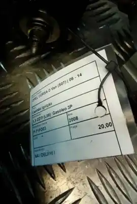 Second-hand car spare part ignition switch for opel corsa d (s07) 1.3 cdti (l08 l68) oem iam references   