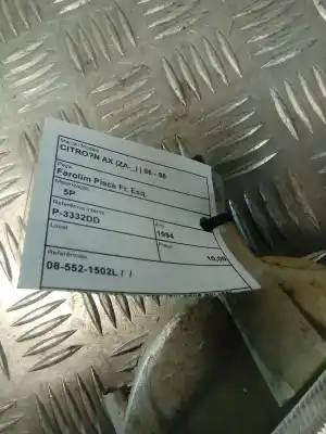 Second-hand car spare part front left headlight for citroen ax (za-_) 10 oem iam references 08-552-1502l  