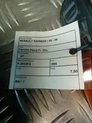 Second-hand car spare part front right headlight for renault express 1.6d oem iam references   