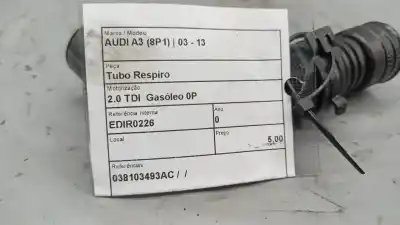 Peça sobressalente para automóvel em segunda mão tubo por audi a3 (8p1) 2.0 tdi referências oem iam 038103493ac  