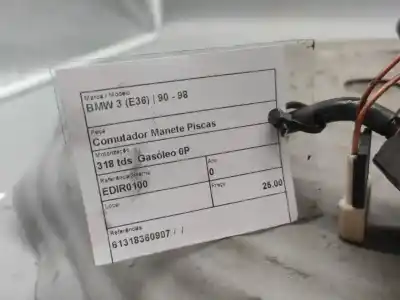 Second-hand car spare part indicator switch for bmw 3 (e36) 318 tds oem iam references 61318360907  