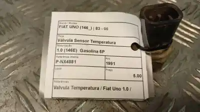 Second-hand car spare part temperature sensor valve for fiat uno (146) 1.0 cat oem iam references   