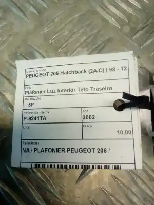 Автозапчасти б/у задний салонный свет за peugeot 206 hatchback (2a/c) 1.4 i ссылки oem iam   