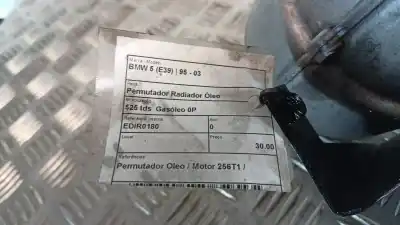 Second-hand car spare part oil radiator for bmw 5 (e39) 525 tds oem iam references   