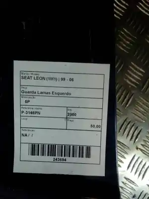Peça sobressalente para automóvel em segunda mão guarda-lamas dianteiro esquerdo por seat leon (1m1) 1.4 16v referências oem iam   