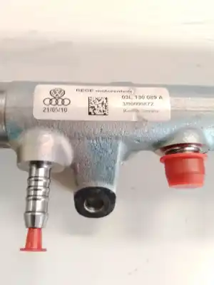 Peça sobressalente para automóvel em segunda mão régua / rampa de injetores por audi q5 (8r) q5 2.0 tdi referências oem iam 03l130089a  