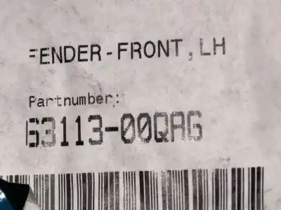 Second-hand car spare part left front fin for nissan note (e11, ne11) 1.4 oem iam references 6311300qag  