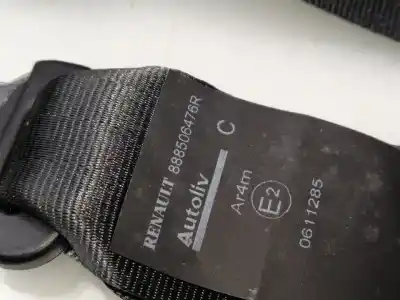 Second-hand car spare part Central Rear Seat Belt for DACIA SANDERO Essential OEM IAM references 888506476R  