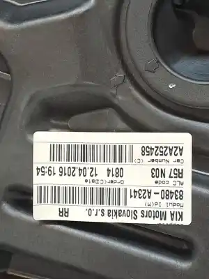 Second-hand car spare part rear right window regulator for kia ceed (cd) g3lc oem iam references 83481a2010  