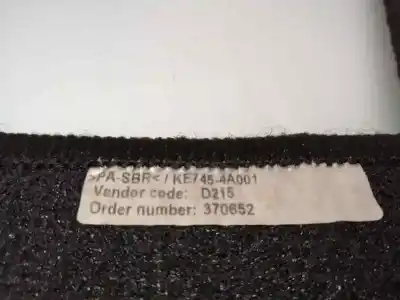 Pièce détachée automobile d'occasion tapis de sol / intérieur pour nissan note (e11, ne11) 1.4 références oem iam ke7454a001  