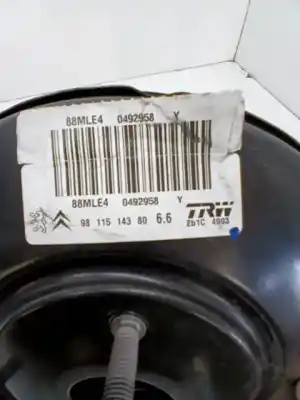 Автозапчасти б/у ТОРМОЗНОЙ СЕРВО за PEUGEOT 208 (P21E)  ссылки OEM IAM 9811514380  
