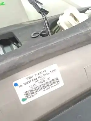 Second-hand car spare part right tailgate light for bmw x3 (e83) xdrive 18d 143 cv / 105 kw oem iam references 63217162210  