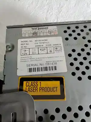 Peça sobressalente para automóvel em segunda mão sistema de áudio / rádio cd por toyota corolla (e12) 3zz-fe referências oem iam cqts7471lc