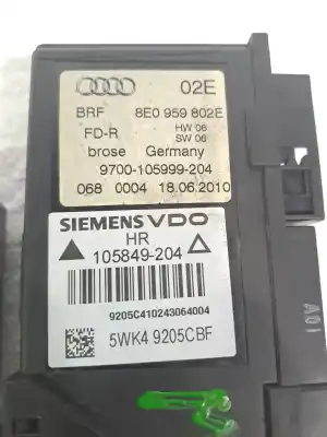 Peça sobressalente para automóvel em segunda mão motor elevador vidro traseiro direito por seat exeo st (3r5) 1968 cc 143 cv referências oem iam 8e0959802e  