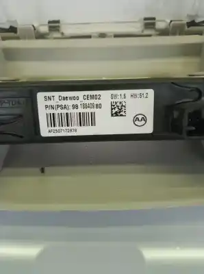 Second-hand car spare part interior light for citroen c3 * oem iam references 96781445bj  9818840980