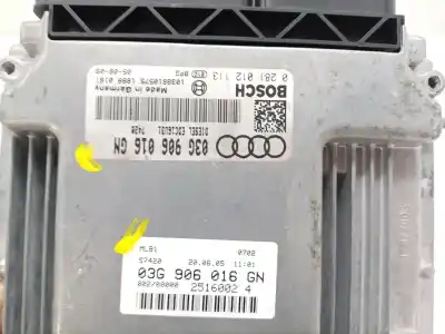 Second-hand car spare part ecu engine control for audi a4 b7 (8ec) 2.0 tdi 16v oem iam references 03g906016gn  