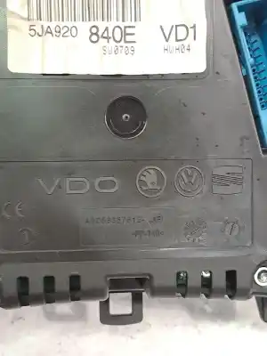 Pezzo di ricambio per auto di seconda mano pannello degli strumenti per skoda rapid (nh) škoda rapid riferimenti oem iam 5ja920840e  