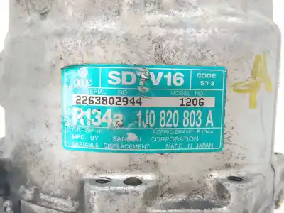 Second-hand car spare part air conditioning compressor for seat toledo ii (1m2) 1.9 tdi oem iam references 1j0820803l   Second-hand car spare part air conditioning compressor for seat toledo ii (1m2) 1.9 tdi oem iam references 1j0820803l
